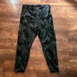 Camo maternity yoga pants